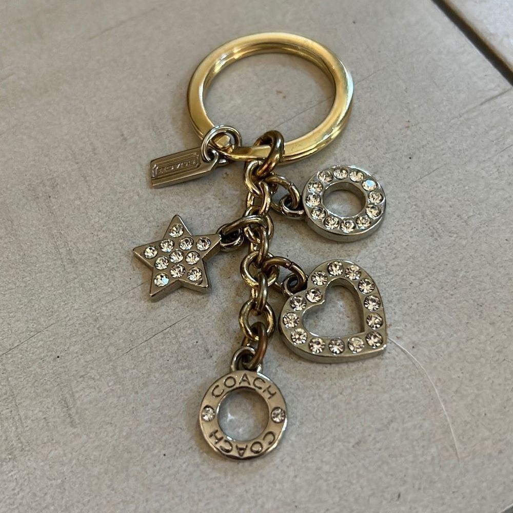 COACH  Rhinestone Keychain